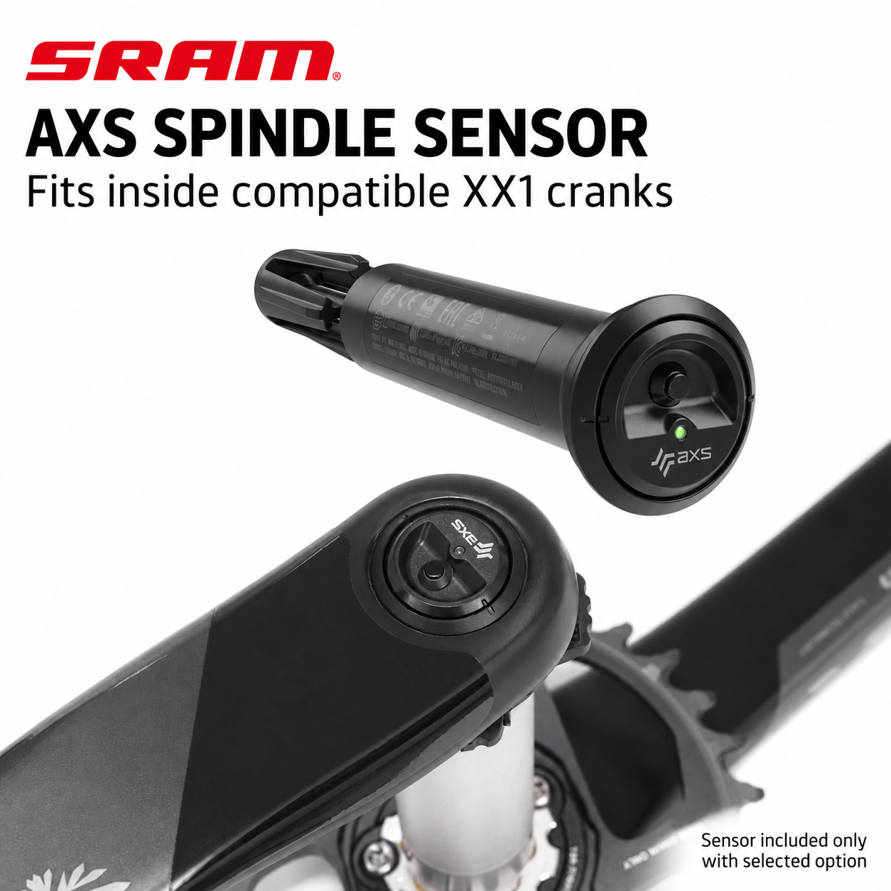 SRAM XX1 175mm 32T Carbon Crankset, Crankset with AXS Sensor or Sensor Only - detail 2