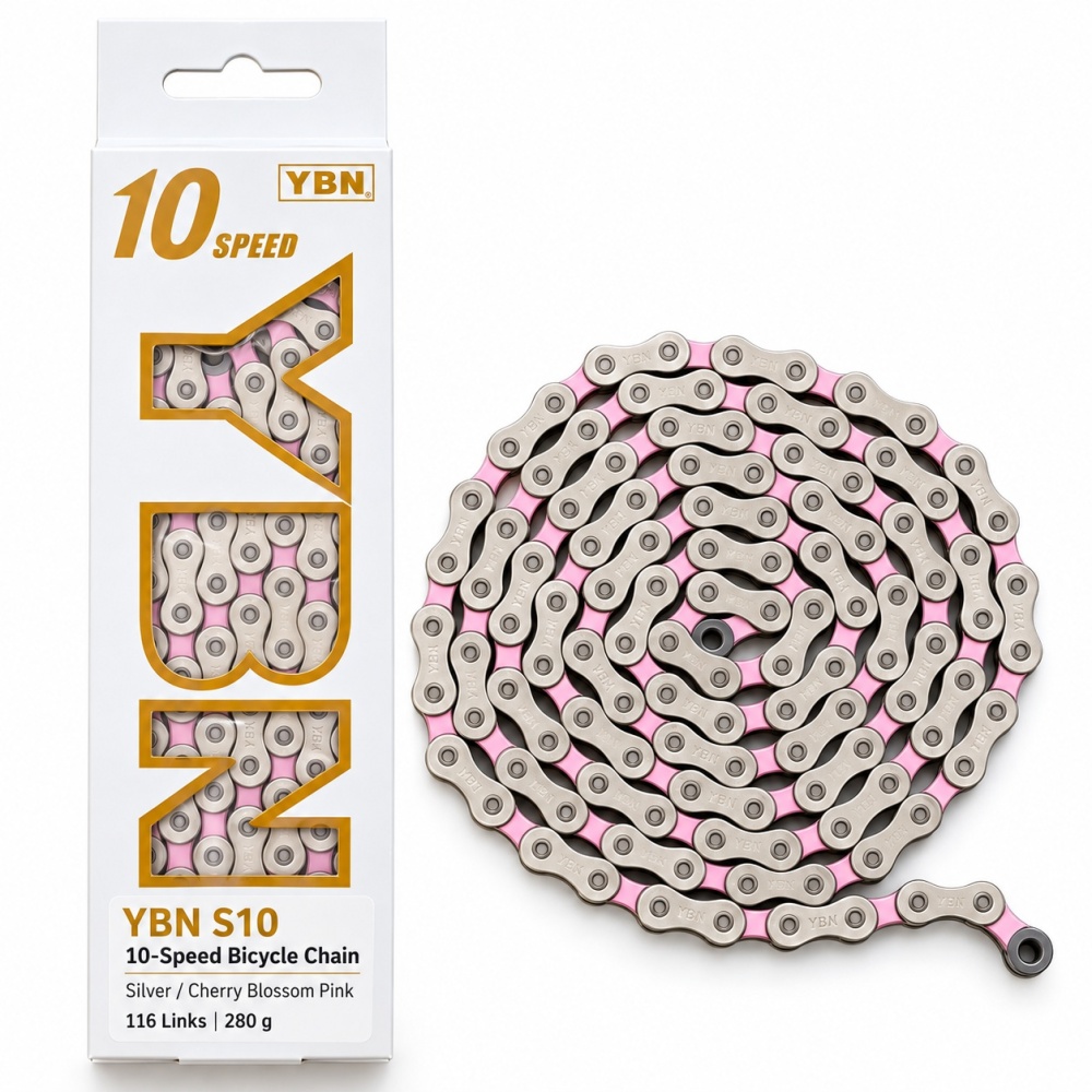YBN SLA 10-Speed Bike Chain, 116 Links | 5 Colors road bike MTB folding bike chain