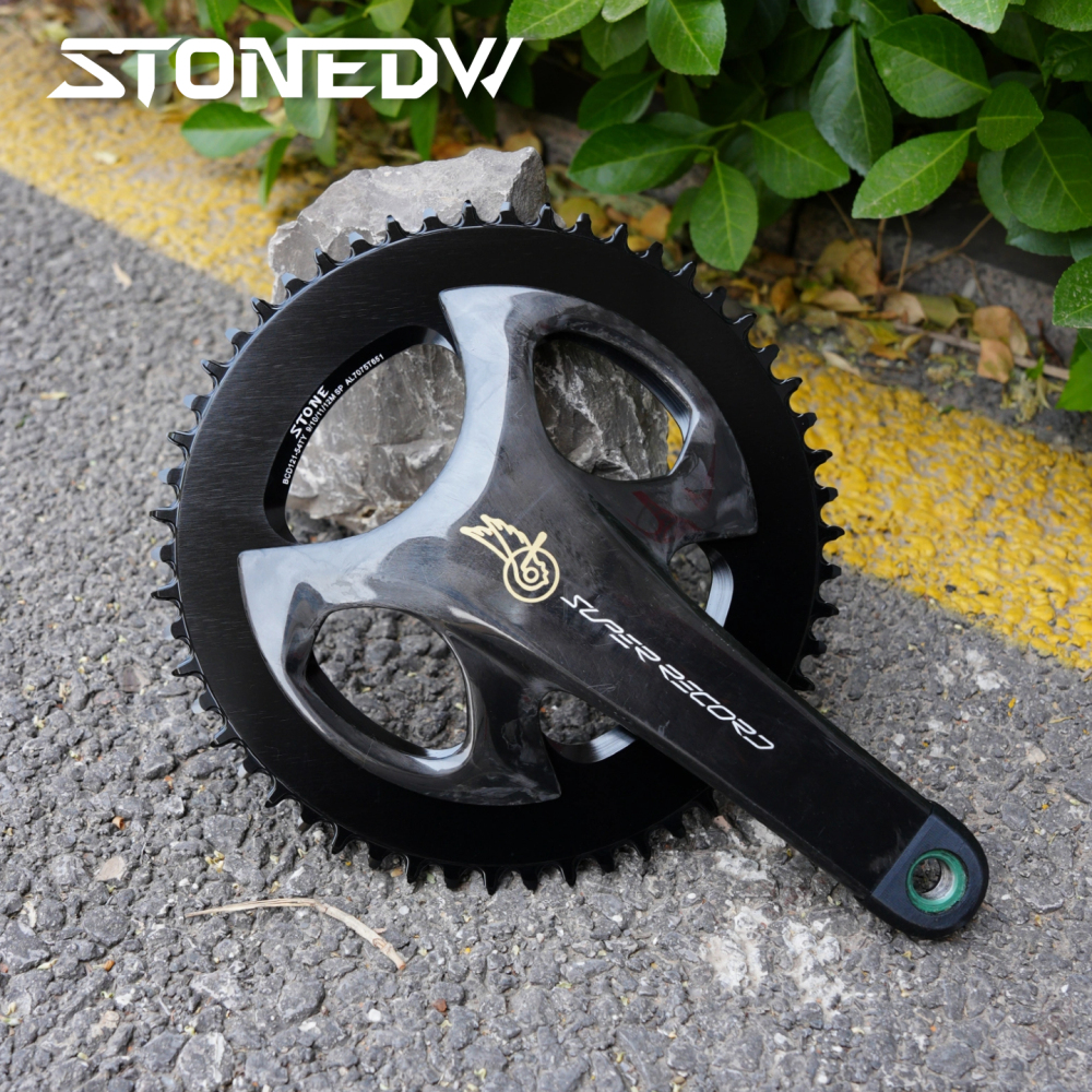 STONE 121BCD 1X Single chainring Round Narrow-Wide Chainring for Campagnolo CP Crankset Super Record Wireless 9-12 Speed For Road Bike Gravel Bike TT Bike 44T 54T 56T 58T 60T