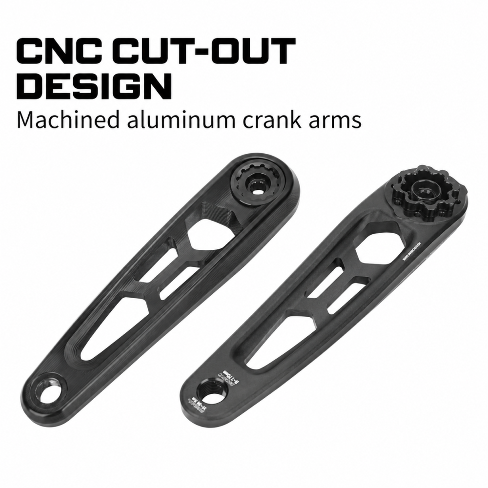 MEROCA MT-SN03-A3 8-Bolt Direct Mount Crank Arms, 165 / 170mm, 28.99mm Spindle