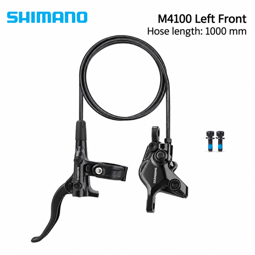 SHIMANO M4100 / M6100 Left Front Hydraulic Disc Brake, 1000mm / 950mm Hose
