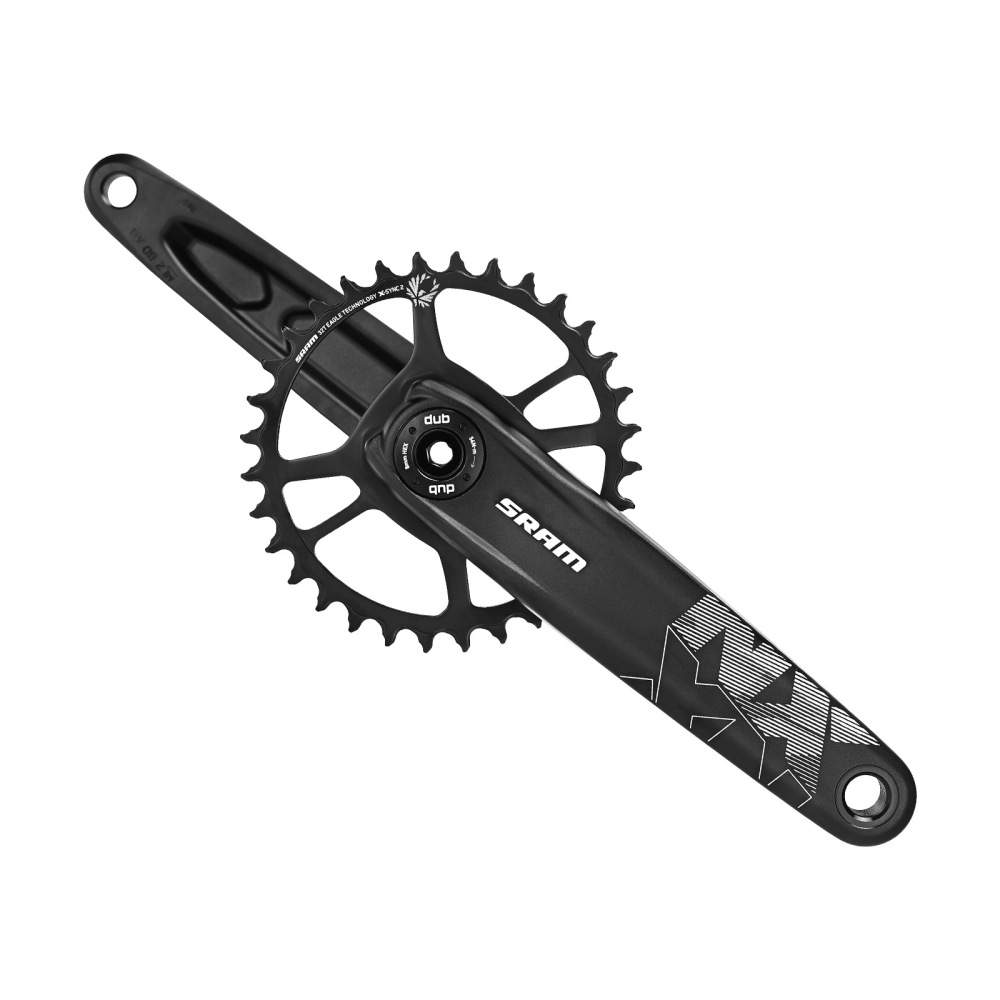 SRAM NX / X1 DUB 175mm MTB Crankset, 32T Steel or 32T / 34T Aluminum Chainring