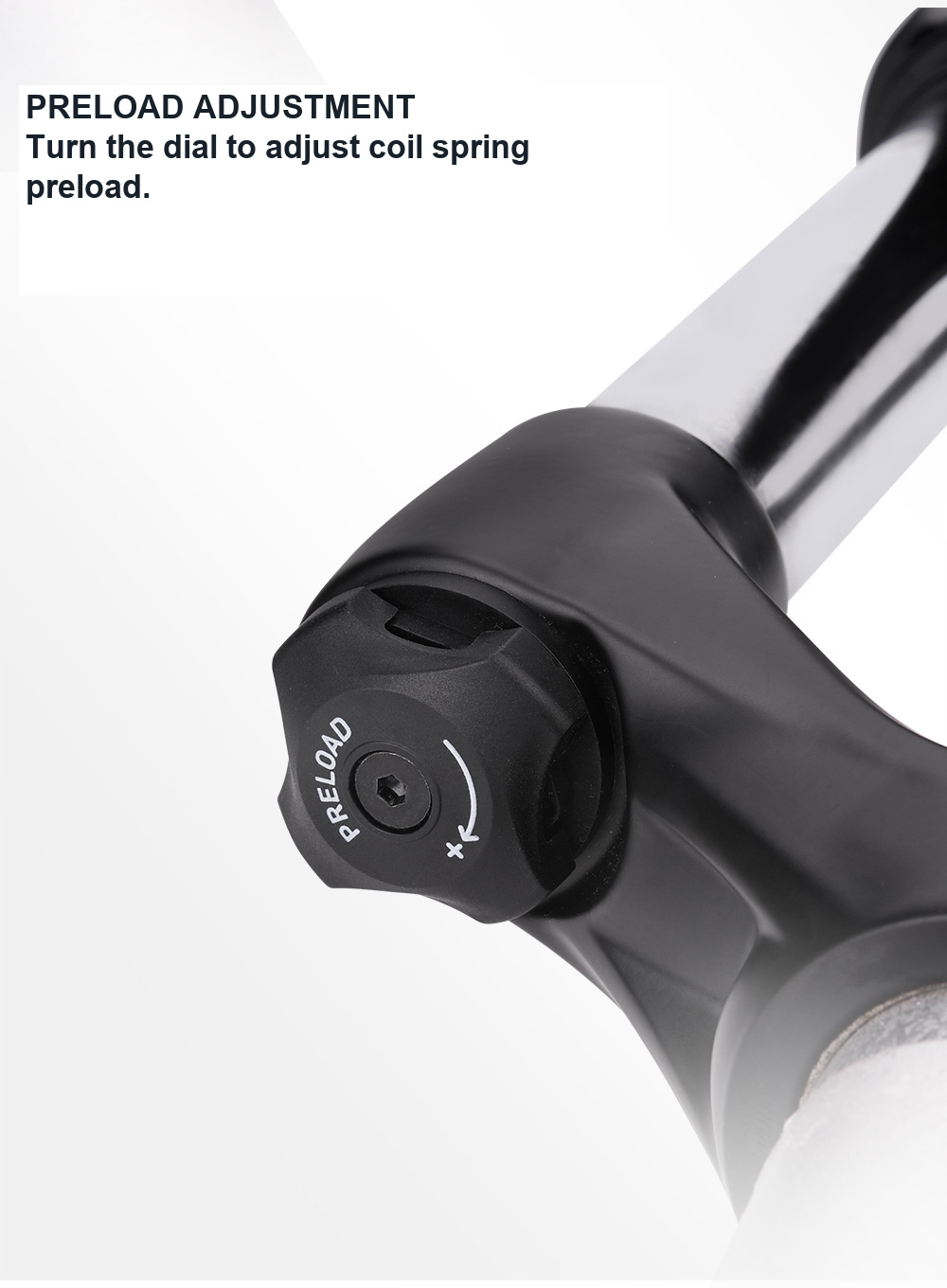 RockShox Judy 27.5in 120mm Coil Fork, 9x100mm Quick Release, Tapered Steerer, Lockout - detail 7