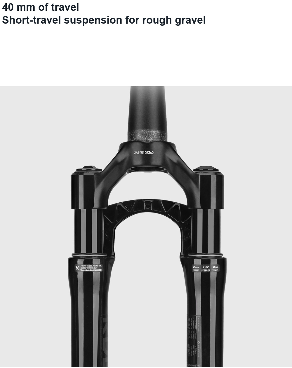 RockShox Rudy XPLR / Ultimate XPLR 700C Gravel Fork, 40mm, 12x100mm - detail 6