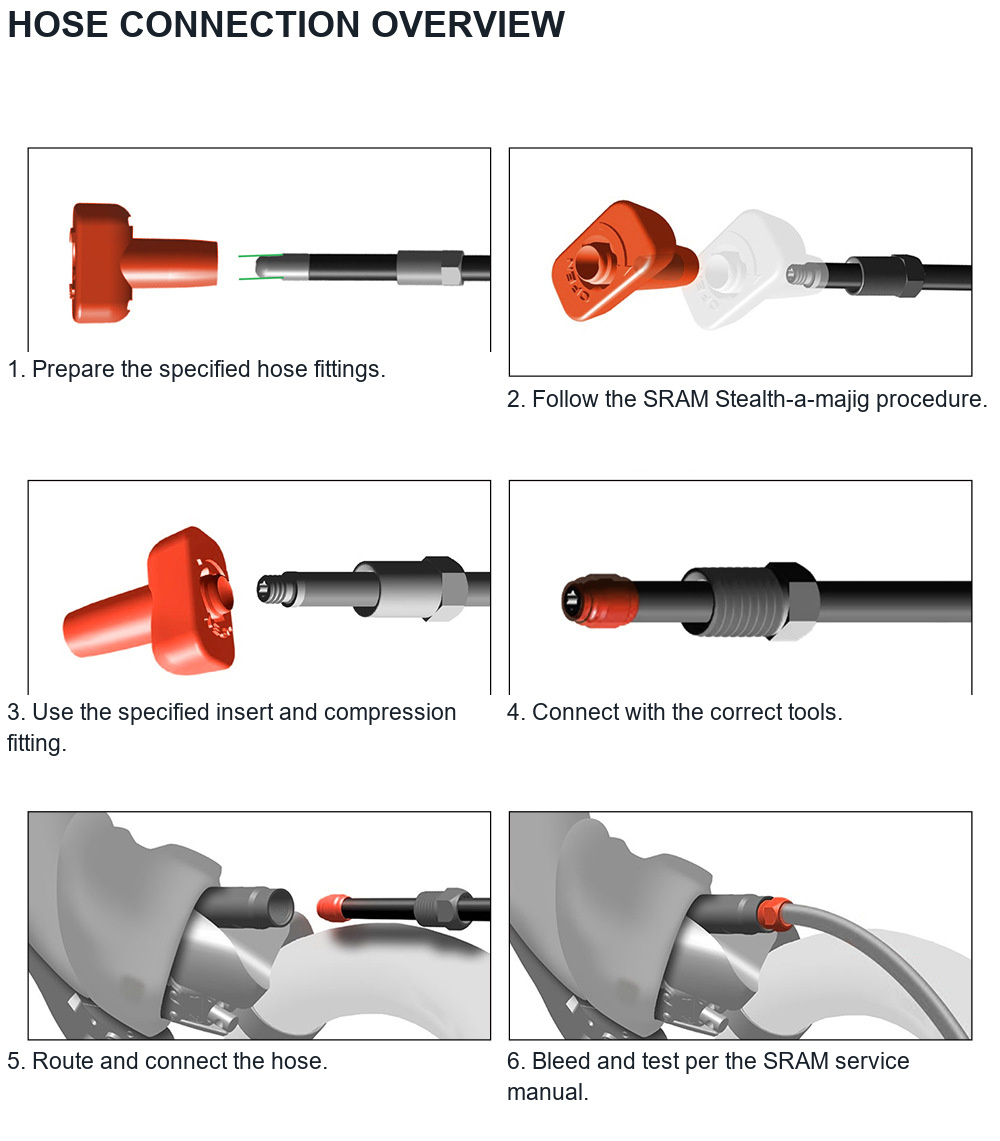 SRAM Force eTap AXS Left Shift-Brake Lever + Front Flat-Mount Caliper, 1000mm Hose - detail 7