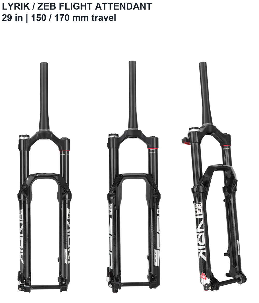 RockShox LYRIK / ZEB Ultimate Flight Attendant 29in Fork, 150 / 170mm, Boost 15x110 - detail 1