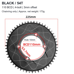 Black / 54T - Chainring Only