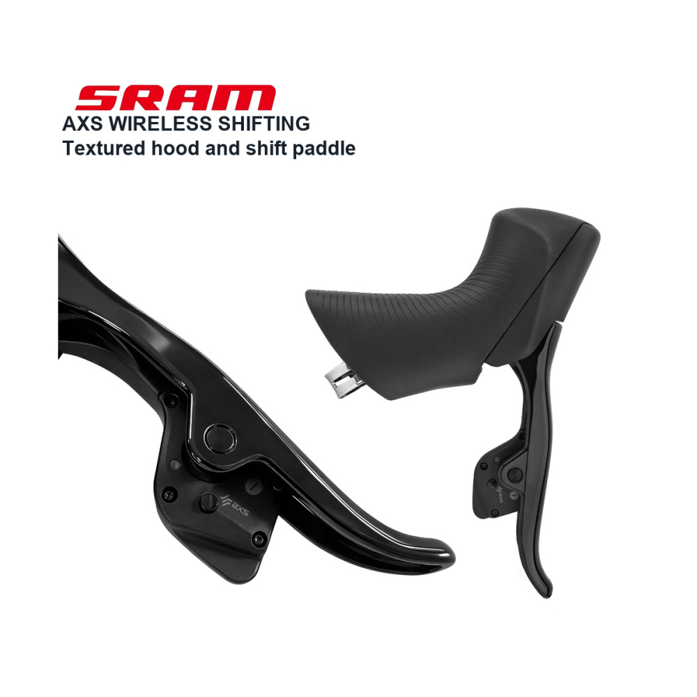 SRAM Force eTap AXS Left Shift-Brake Lever + Front Flat-Mount Caliper, 1000mm Hose