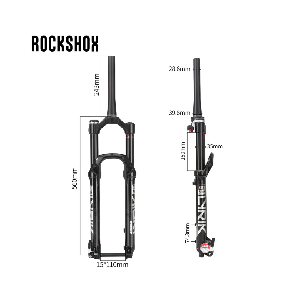 RockShox LYRIK / ZEB Ultimate Flight Attendant 29in Fork, 150 / 170mm, Boost 15x110