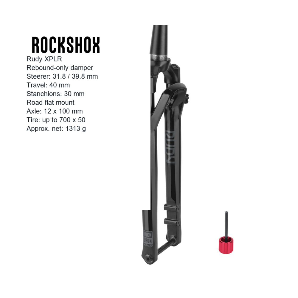 RockShox Rudy XPLR / Ultimate XPLR 700C Gravel Fork, 40mm, 12x100mm