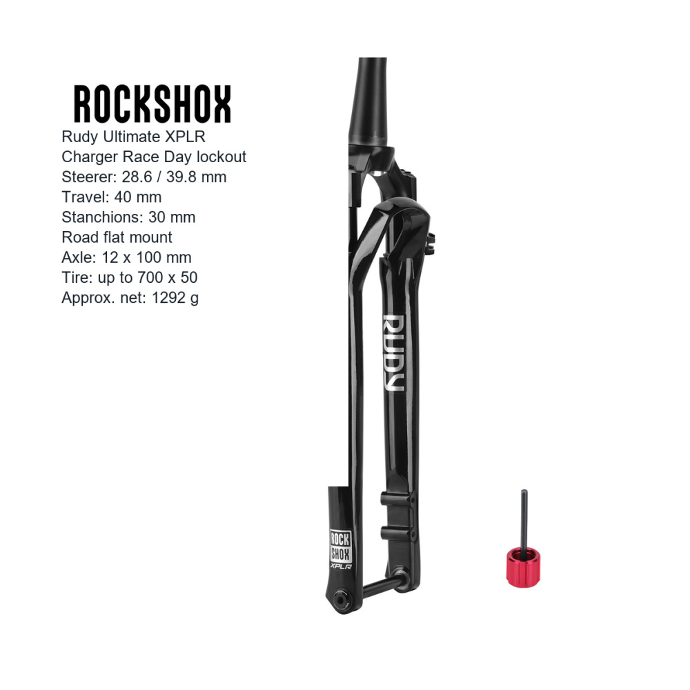 RockShox Rudy XPLR / Ultimate XPLR 700C Gravel Fork, 40mm, 12x100mm