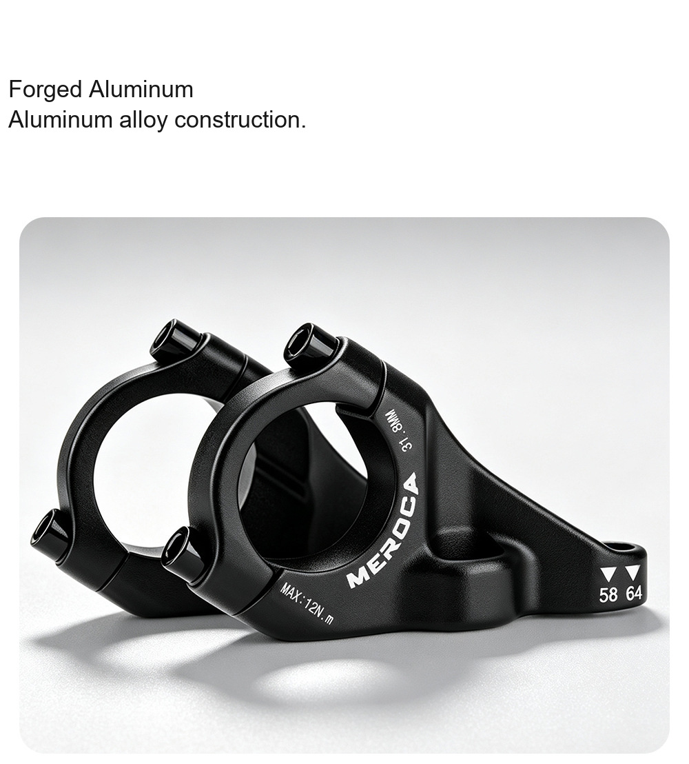 MEROCA Direct Mount MTB Stem, 31.8 / 35mm Clamp, 58 / 64mm - D07