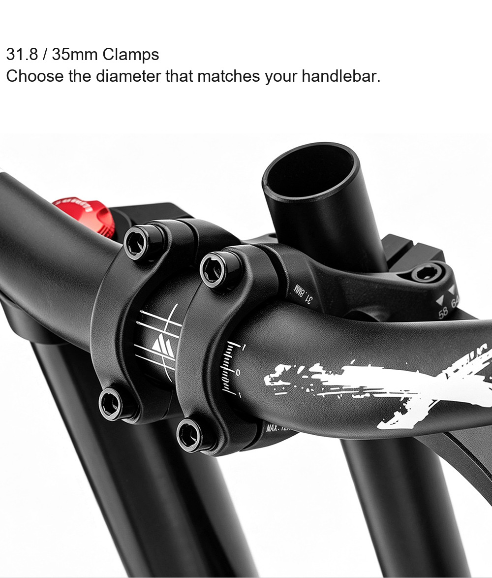 MEROCA Direct Mount MTB Stem, 31.8 / 35mm Clamp, 58 / 64mm - D11