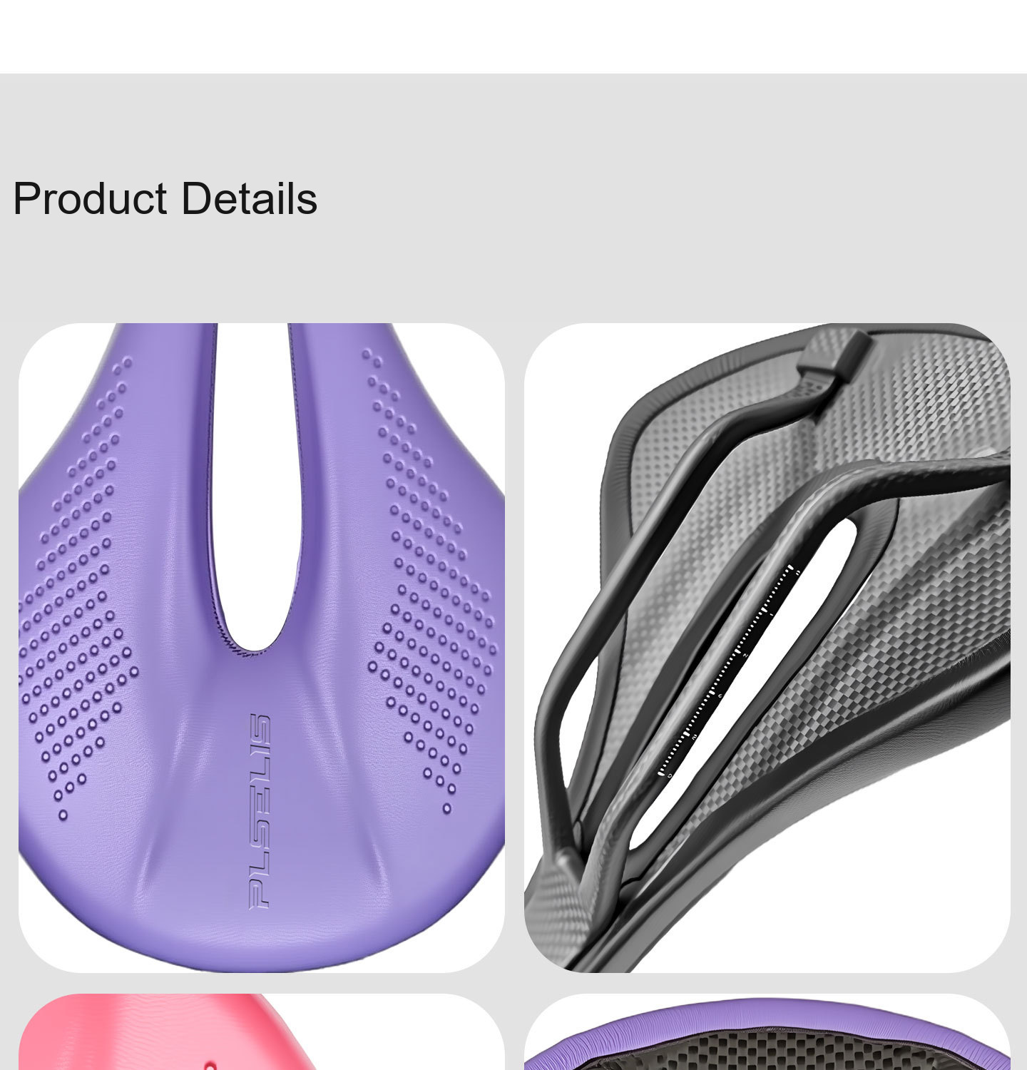 PLSELIS Short-Nose Carbon Saddle, 240 x 140mm, Carbon Rails, 8 Colors - D14