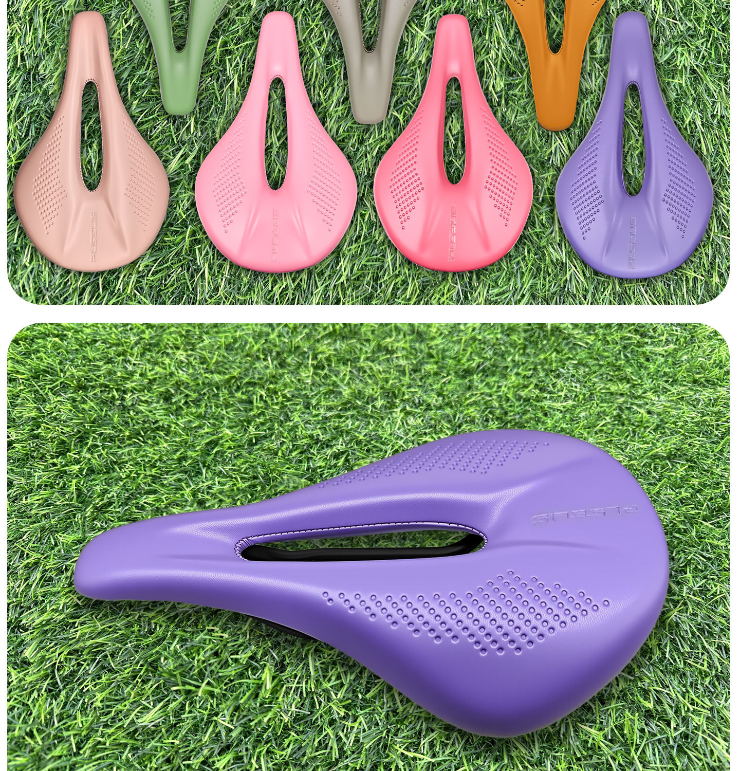PLSELIS Short-Nose Carbon Saddle, 240 x 140mm, Carbon Rails, 8 Colors - D16