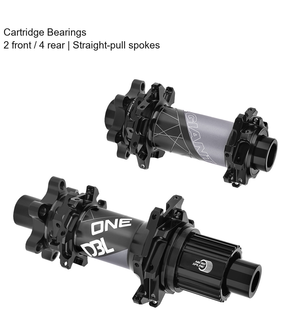 GIANT TWD / ONE DBL Boost Hubs, 28H Straight Pull, HG / Micro Spline - D05