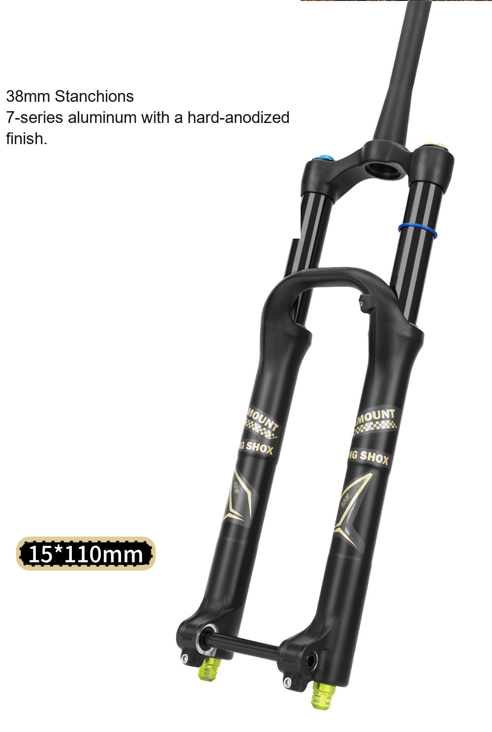 DNM FCR Dual-Air MTB Fork, 27.5 / 29in, 160mm, Boost 15x110 - D11