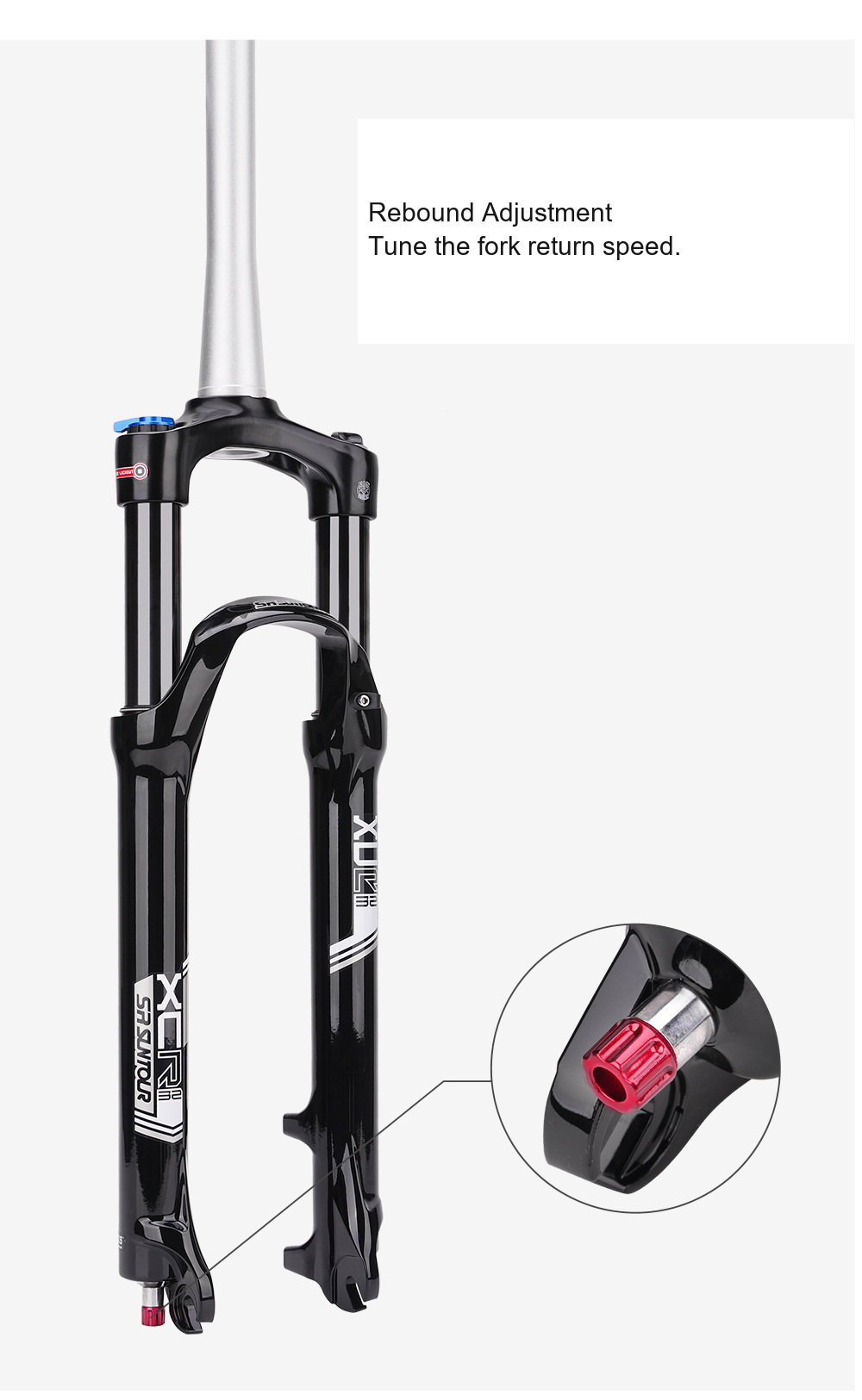 SR SUNTOUR XCR 32 Air Fork, 27.5in, 120mm, 100mm Quick Release - D06