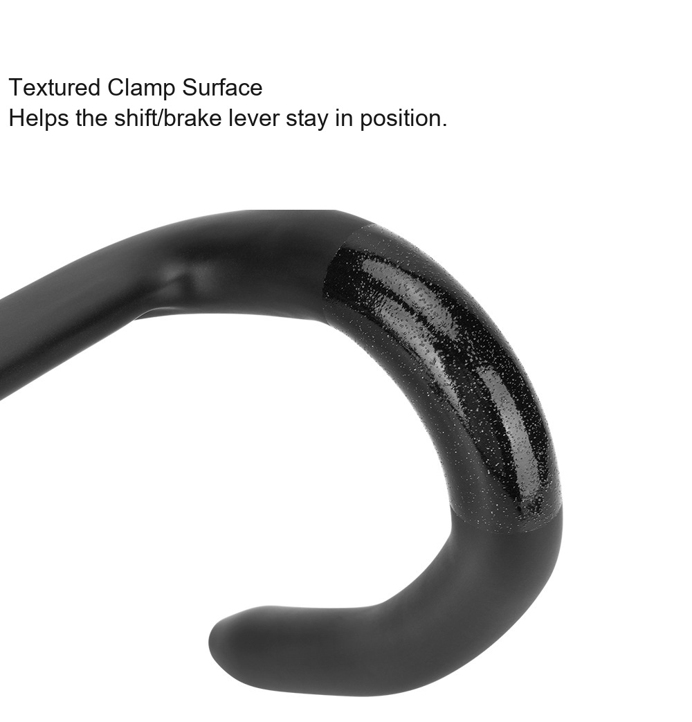 Carbon Integrated Road Handlebar with Computer Mount, Internal Routing - D12