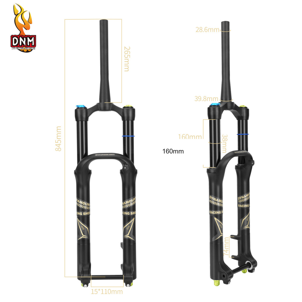 DNM FCR Dual-Air MTB Fork, 27.5 / 29in, 160mm, Boost 15x110