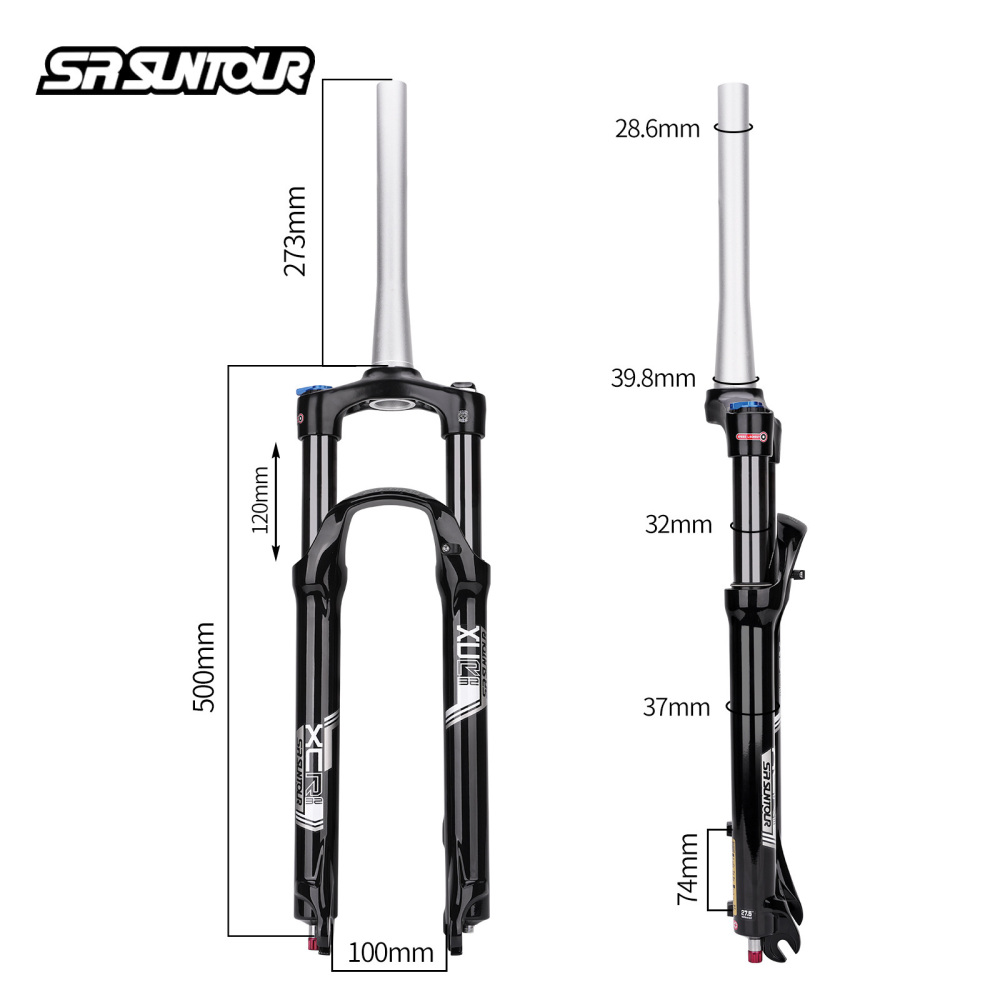 SR SUNTOUR XCR 32 Air Fork, 27.5in, 120mm, 100mm Quick Release