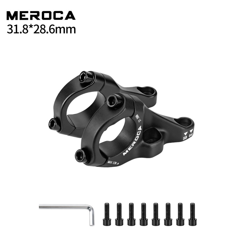 MEROCA Direct Mount MTB Stem, 31.8 / 35mm Clamp, 58 / 64mm