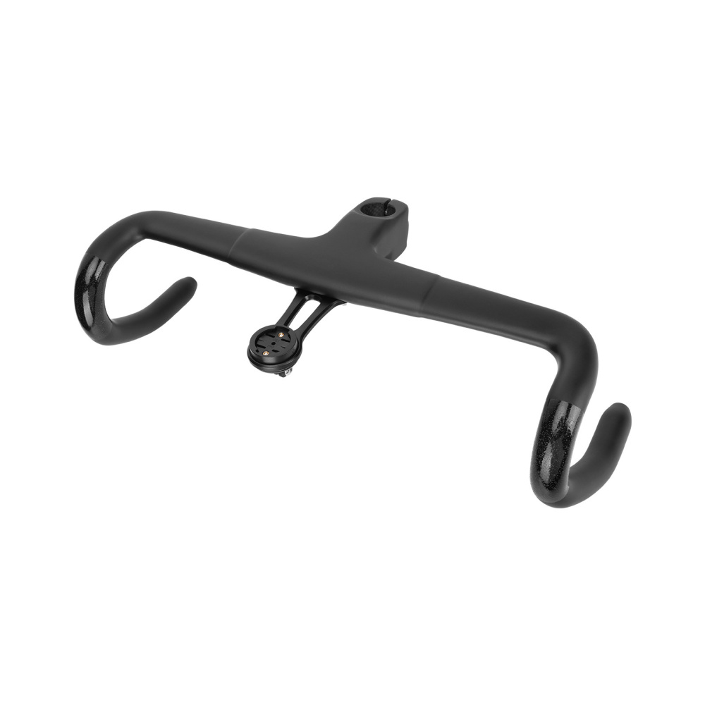 Carbon Integrated Road Handlebar with Computer Mount, Internal Routing