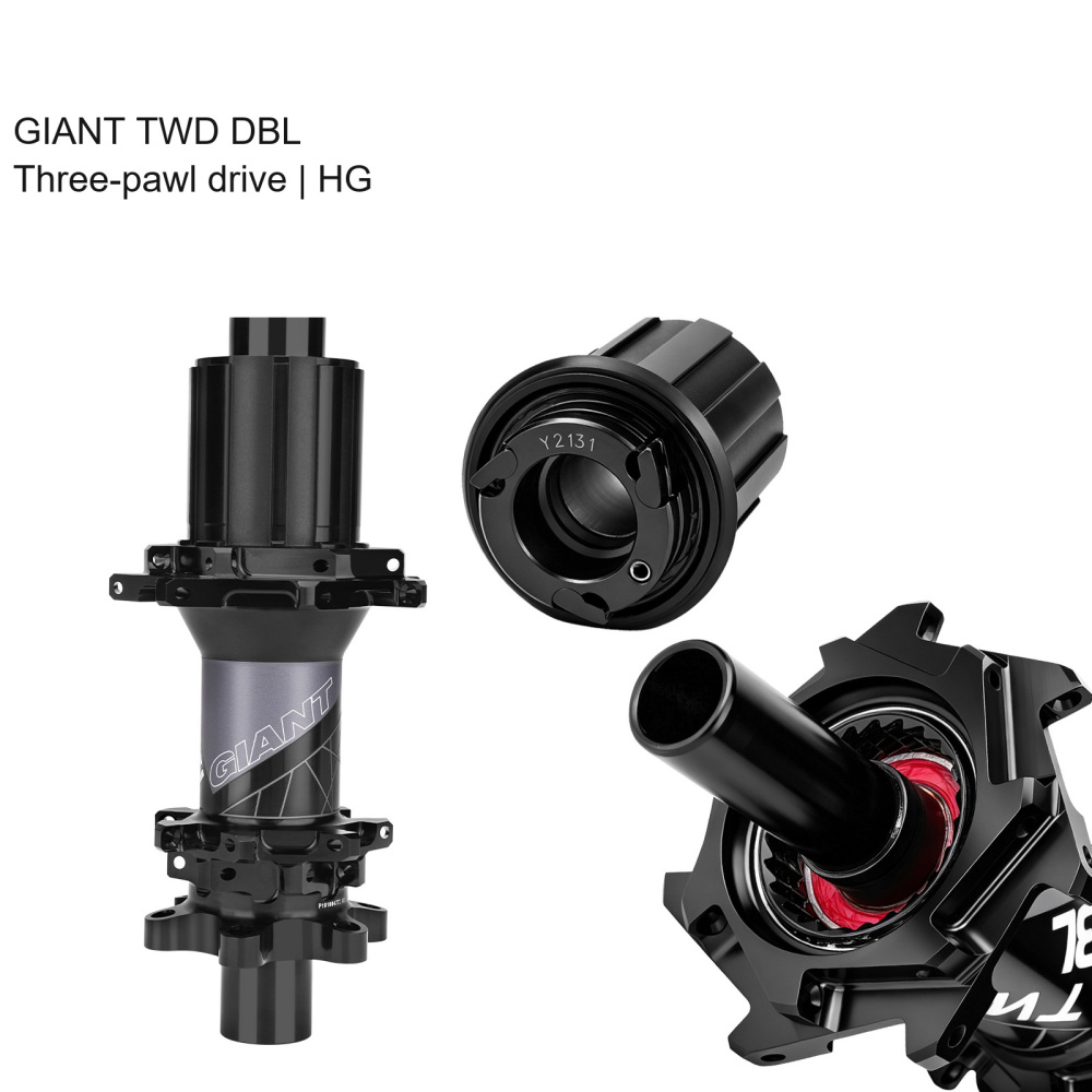 GIANT TWD / ONE DBL Boost Hubs, 28H Straight Pull, HG / Micro Spline