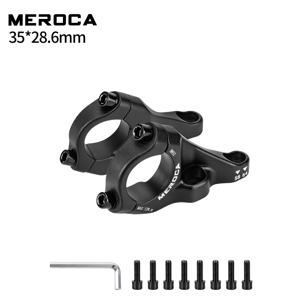 MEROCA Direct Mount MTB Stem, 31.8 / 35mm Clamp, 58 / 64mm