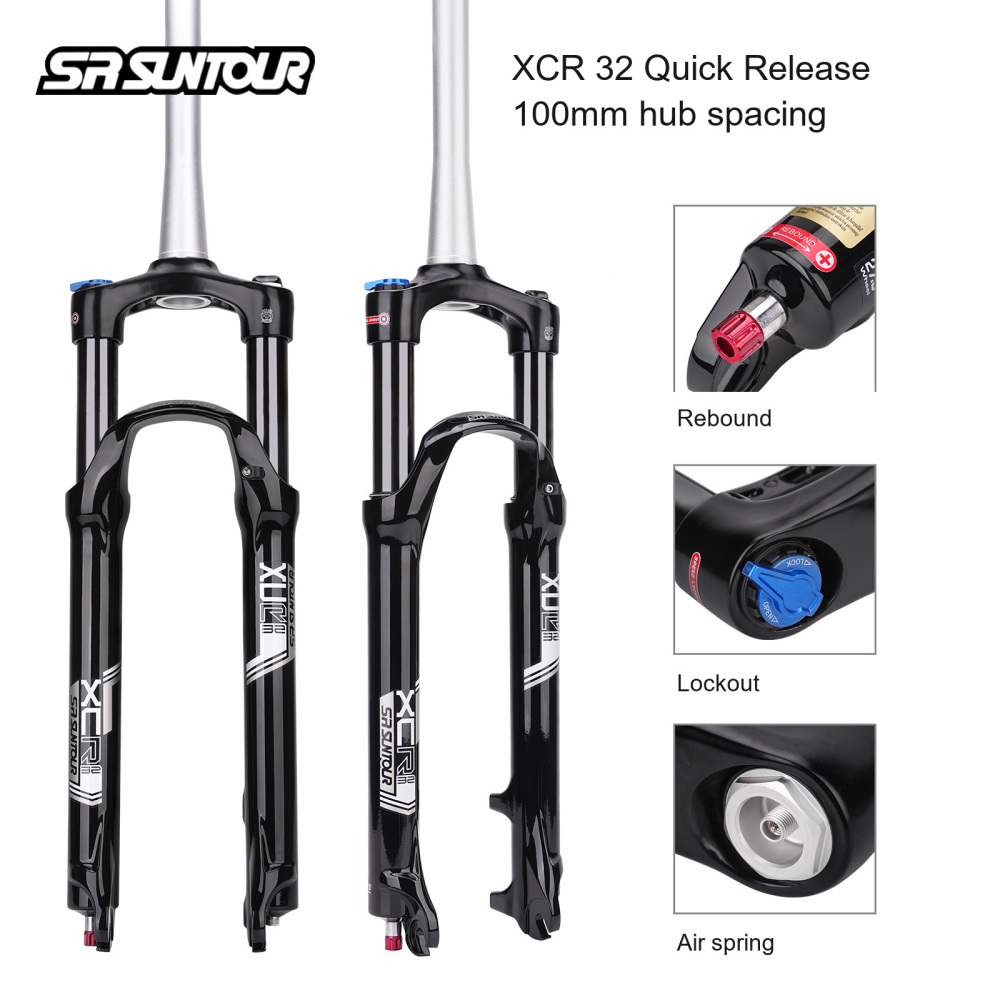 SR SUNTOUR XCR 32 Air Fork, 27.5in, 120mm, 100mm Quick Release