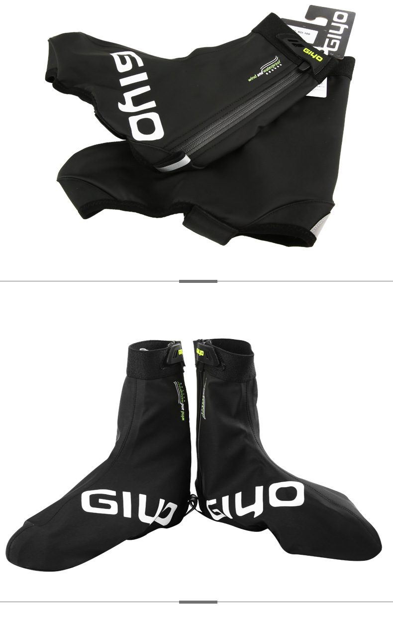 GIYO RD-100 Fleece-Lined Cycling Shoe Covers, Road / MTB, 1 Pair