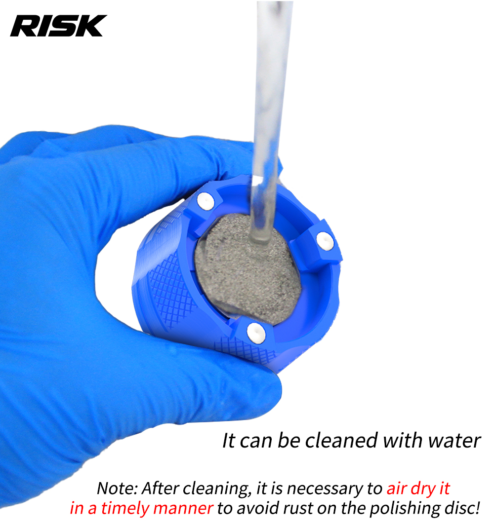 RISK RL351 / RL352 Carbon Steerer Facing Tools, 28.6 / 31.8mm, Polishing Disc & Chamfering Options