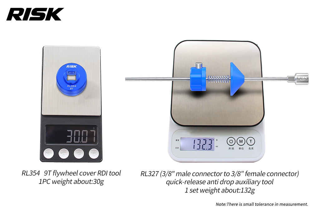 RISK RL354 9T Cassette Lockring Tool for Shimano XTR M9200 / XT M8200, RL327 Holder Option