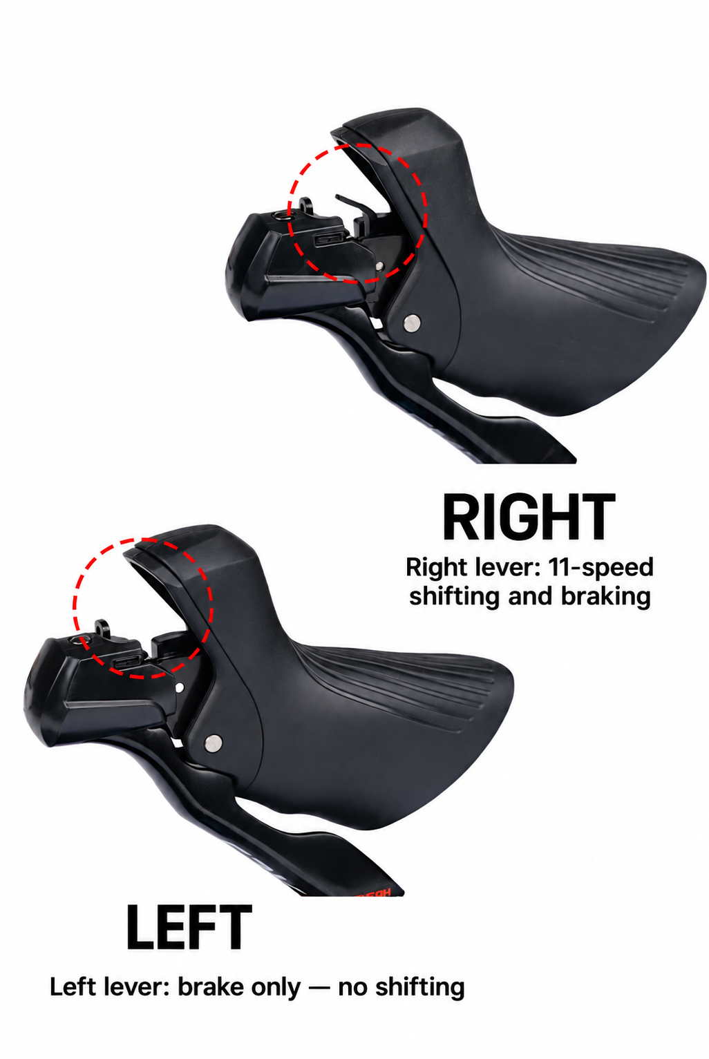 SENSAH SRX PRO 1x11 Gravel Groupset, Mechanical Shift/Brake Levers & 52T Rear Derailleur Options