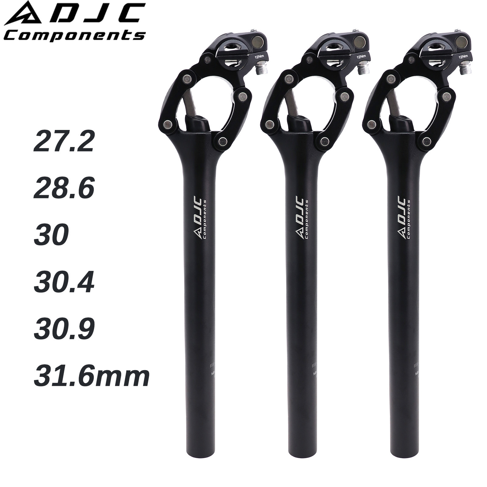 DJC Components Bike Suspension Seatpost Parallel Shock Absorber Parallelogram Bicycle Seat Post 28.6 30.1 30.4 30.9 31.6