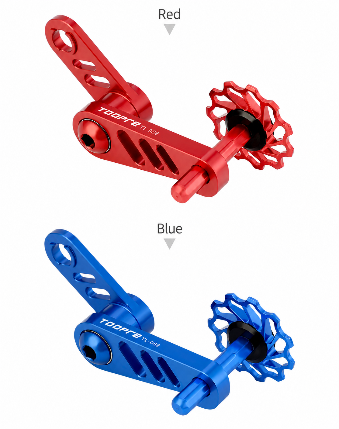TOOPRE TL-082 Adjustable Single-Speed Chain Tensioner, 11T Bearing Pulley, 5 Colors