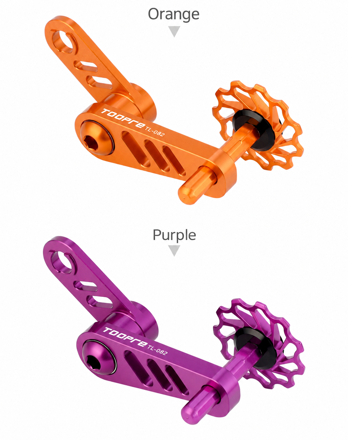 TOOPRE TL-082 Adjustable Single-Speed Chain Tensioner, 11T Bearing Pulley, 5 Colors