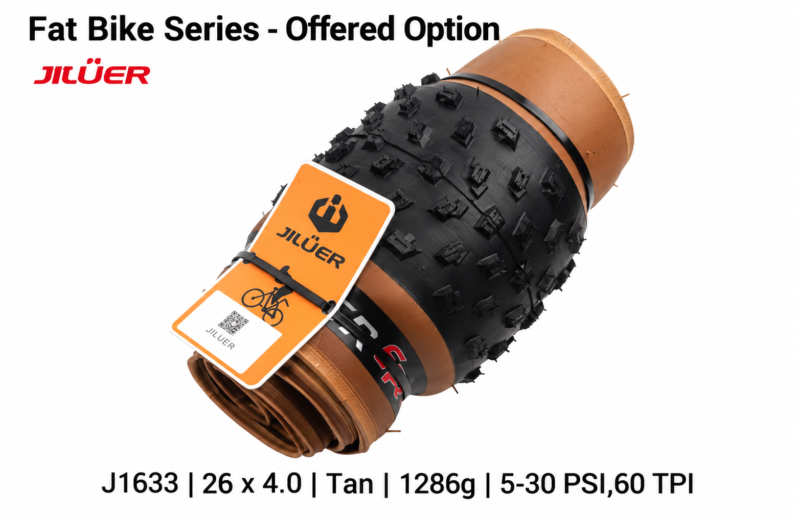 JILUER 60 TPI Folding Bicycle Tires - for Road MTB and Fat Bike, 700 x 25C, 700 x 28C,26 x 1.95, 27.5 x 2.1, 27.5 x
