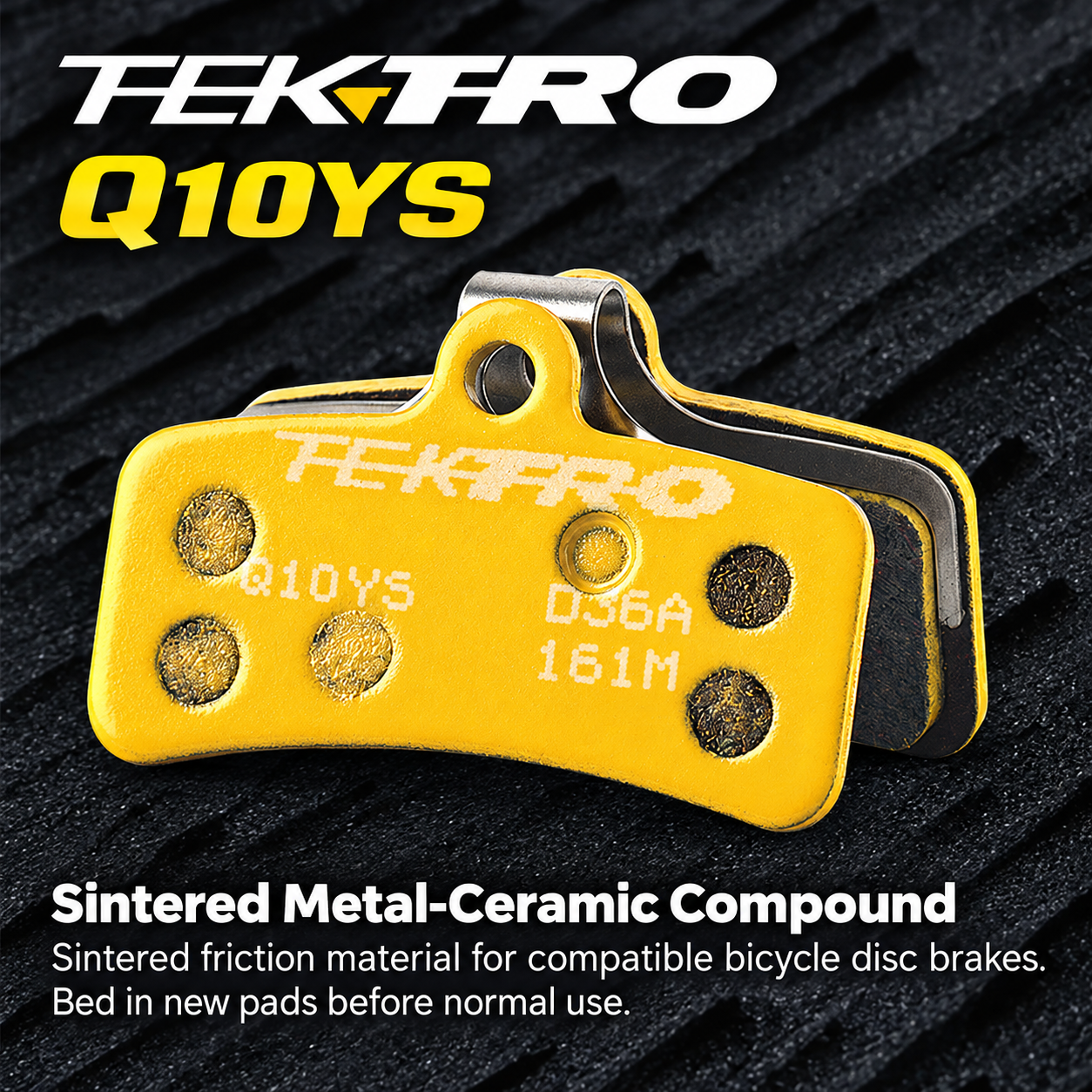 TEKTRO Q10YS Sintered Brake Pads for 4-Piston Calipers