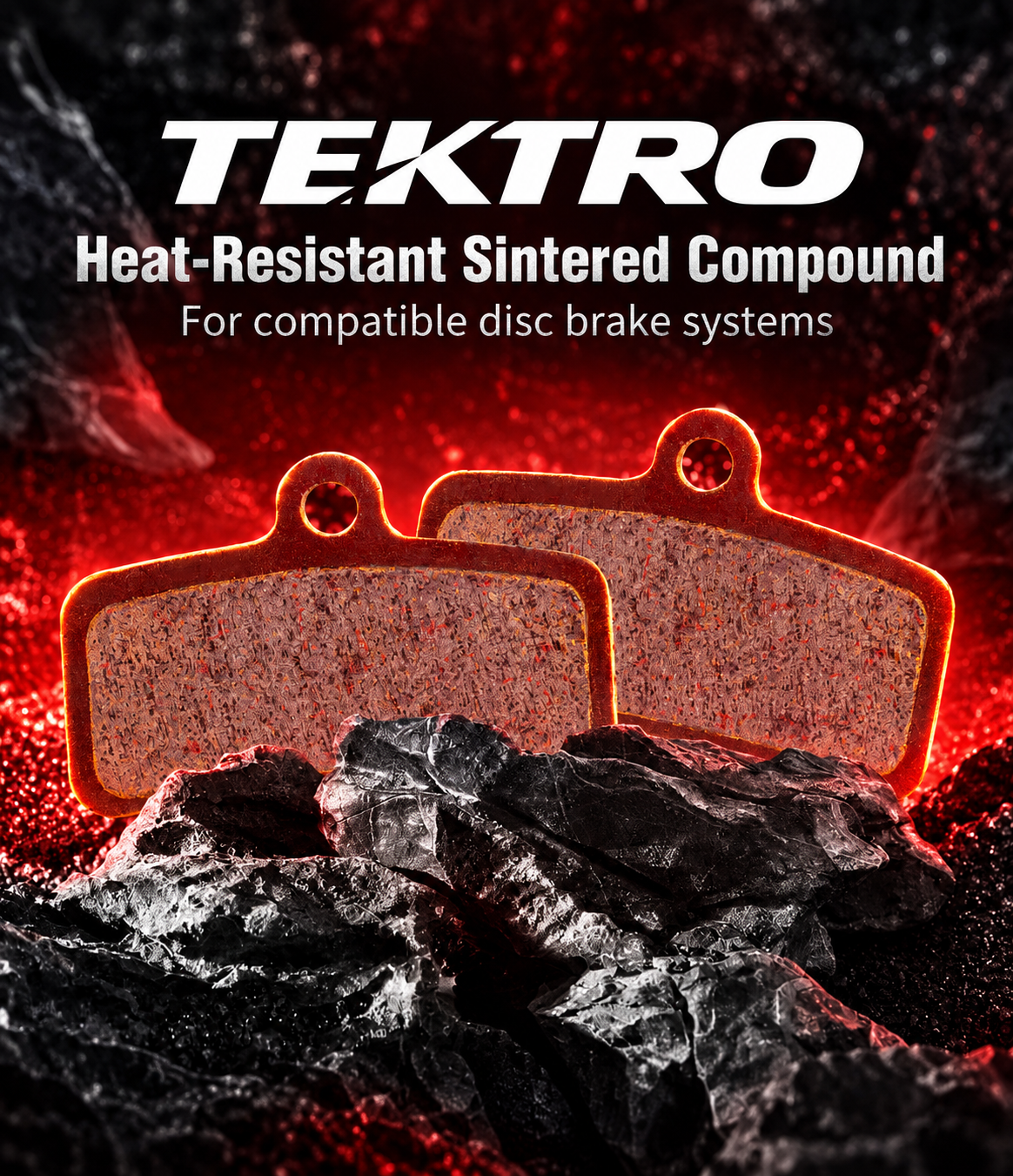 TEKTRO Q10YS Sintered Brake Pads for 4-Piston Calipers