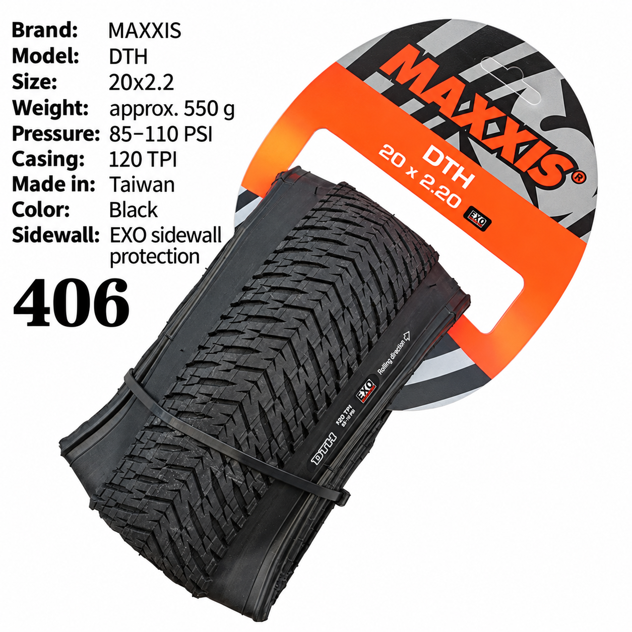 MAXXIS DTH Folding BMX and Street Tire
