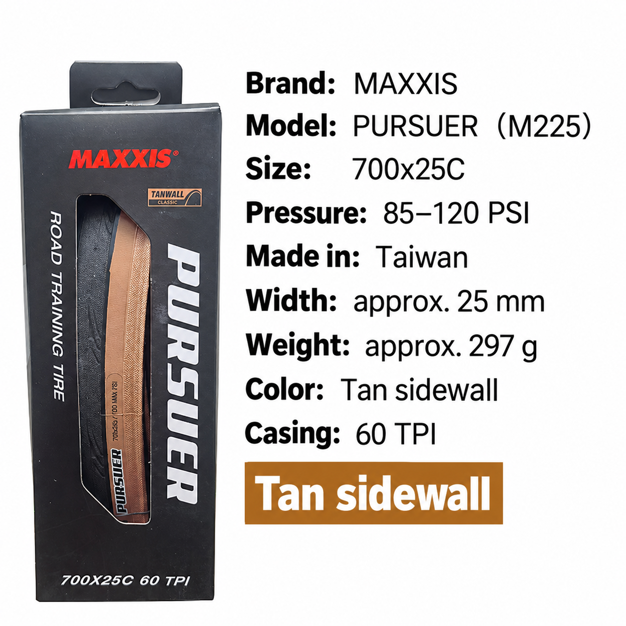 MAXXIS PURSUER M225 Folding Road Tire
