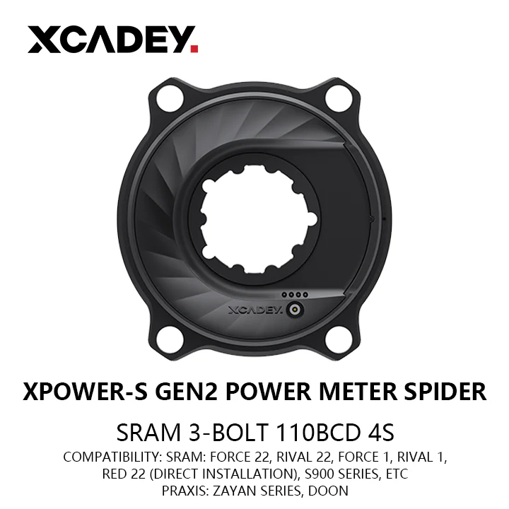 XCADEY XPOWER-S GEN2 interface option for SRAM GXP 3-bolt