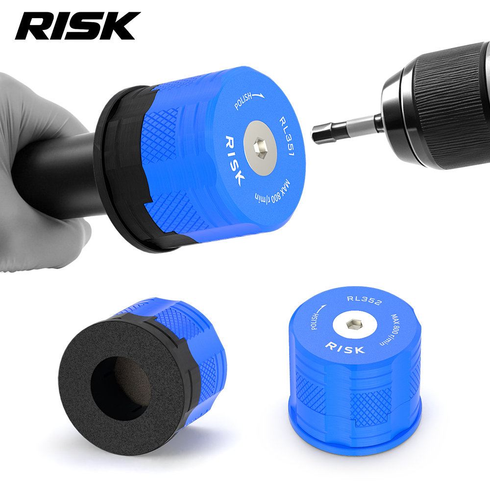 RISK RL351 / RL352 Carbon Steerer Facing Tools, 28.6 / 31.8mm, Polishing Disc & Chamfering Options