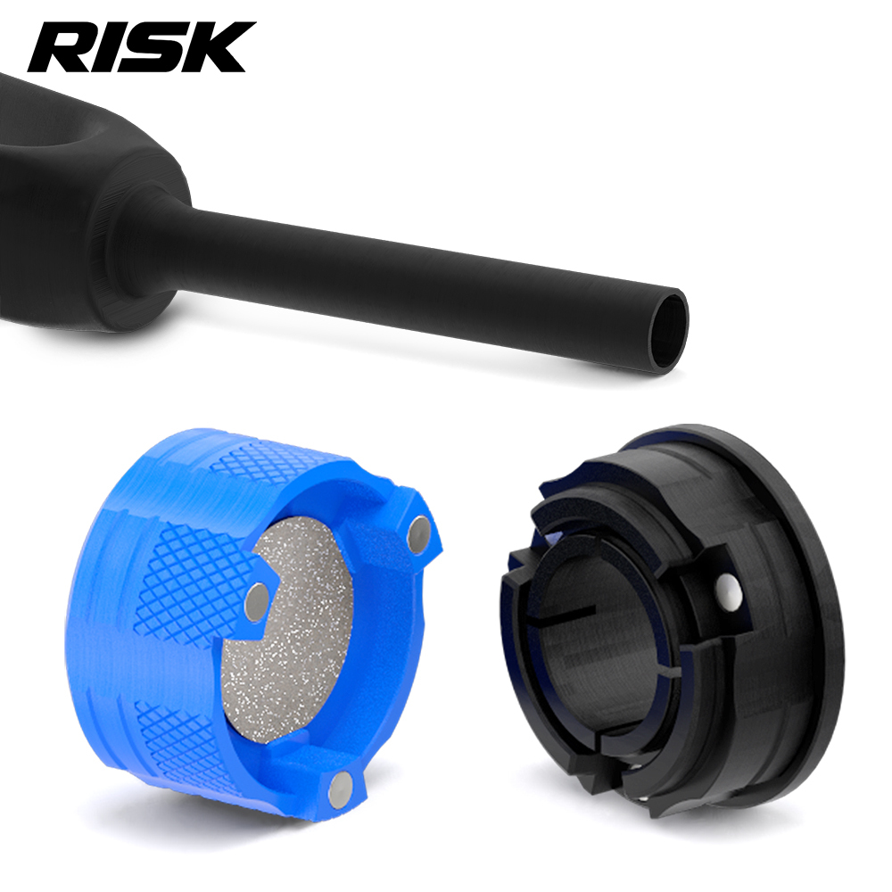 RISK RL351 / RL352 Carbon Steerer Facing Tools, 28.6 / 31.8mm, Polishing Disc & Chamfering Options