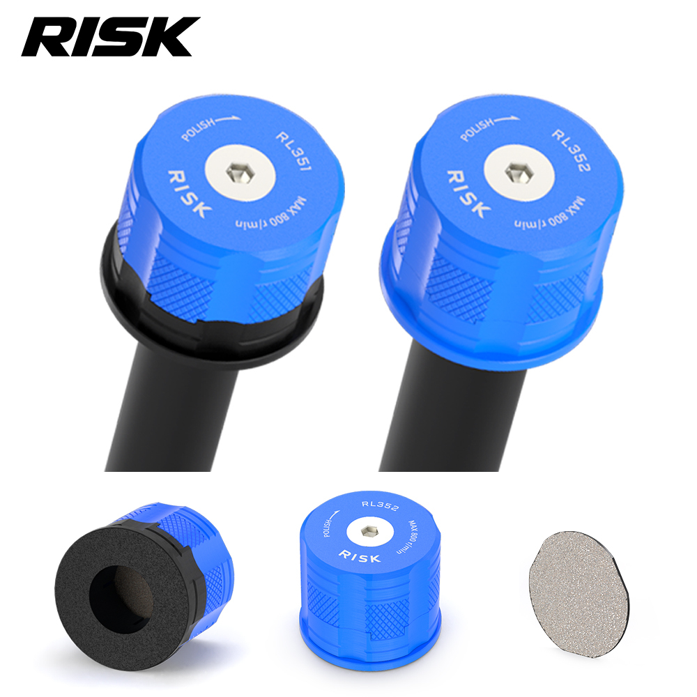 RISK RL351 / RL352 Carbon Steerer Facing Tools, 28.6 / 31.8mm, Polishing Disc & Chamfering Options