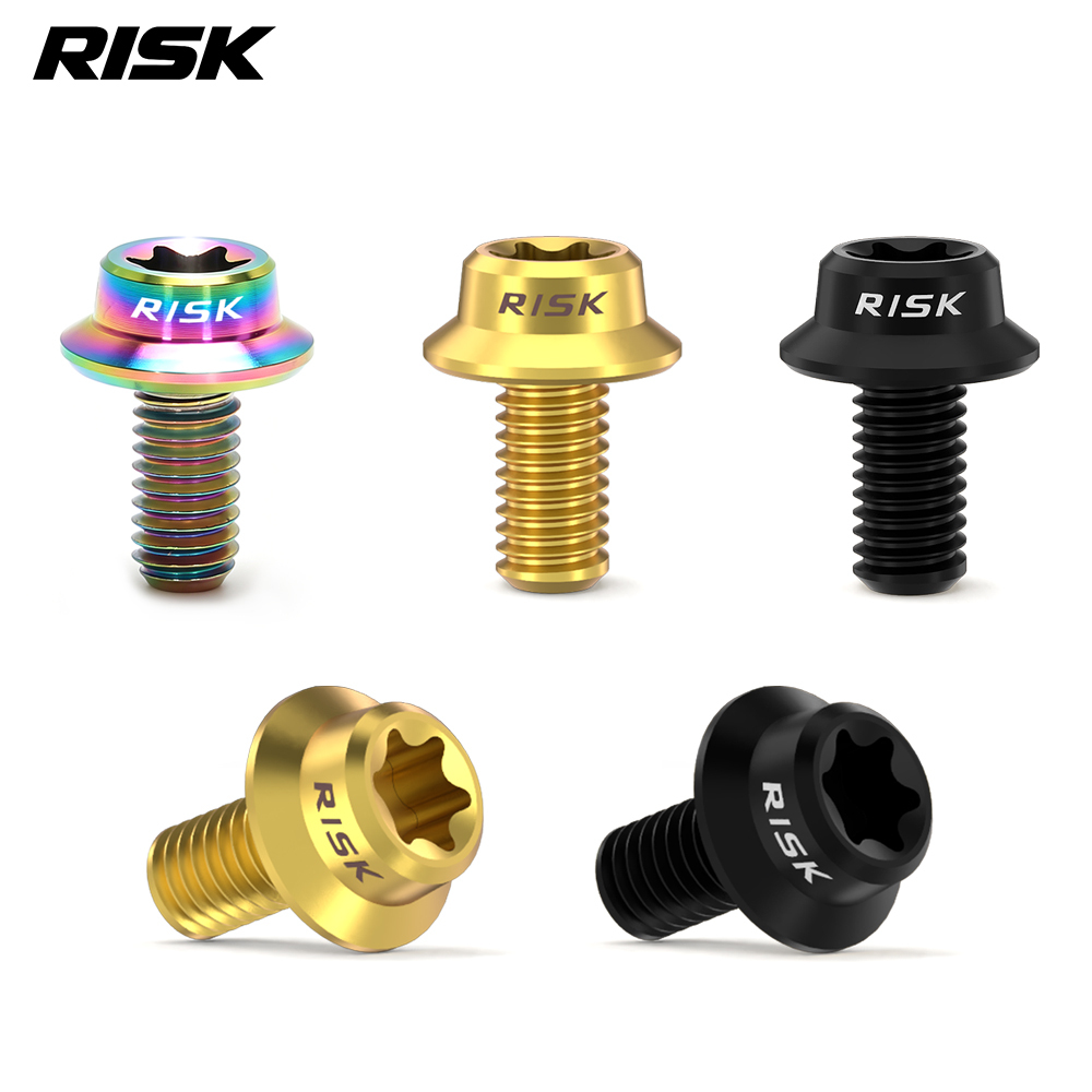 RISK RT151 Titanium Di2 Shifter Battery Cover Screws for R7170 / R8170 / R9270, M3×6mm, 2pcs