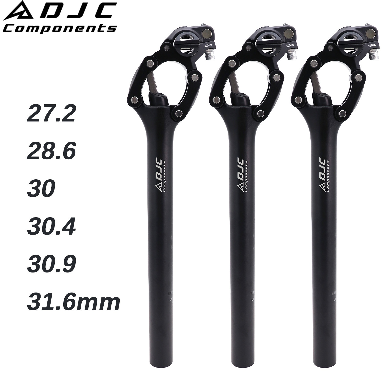 DJC Components Bike Suspension Seatpost Parallel Shock Absorber Parallelogram Bicycle Seat Post 28.6 30.1 30.4 30.9 31.6