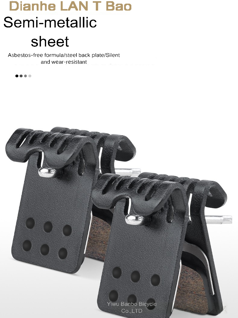 LTWOO Disc Brake Pads Semi-Metallic for R5 R7 R9 RX Road Bike Hydraulic Calipers - High Performance Brake Shoes with Spring & Pin