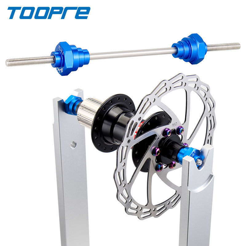 TOOPRE Thru Axle Hub Adapter Rod for Bicycle Wheel Truing Stand 12/15/20mm Hub Fixing Tool